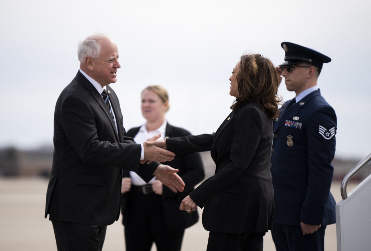 Tim Walz and Kamala Harris