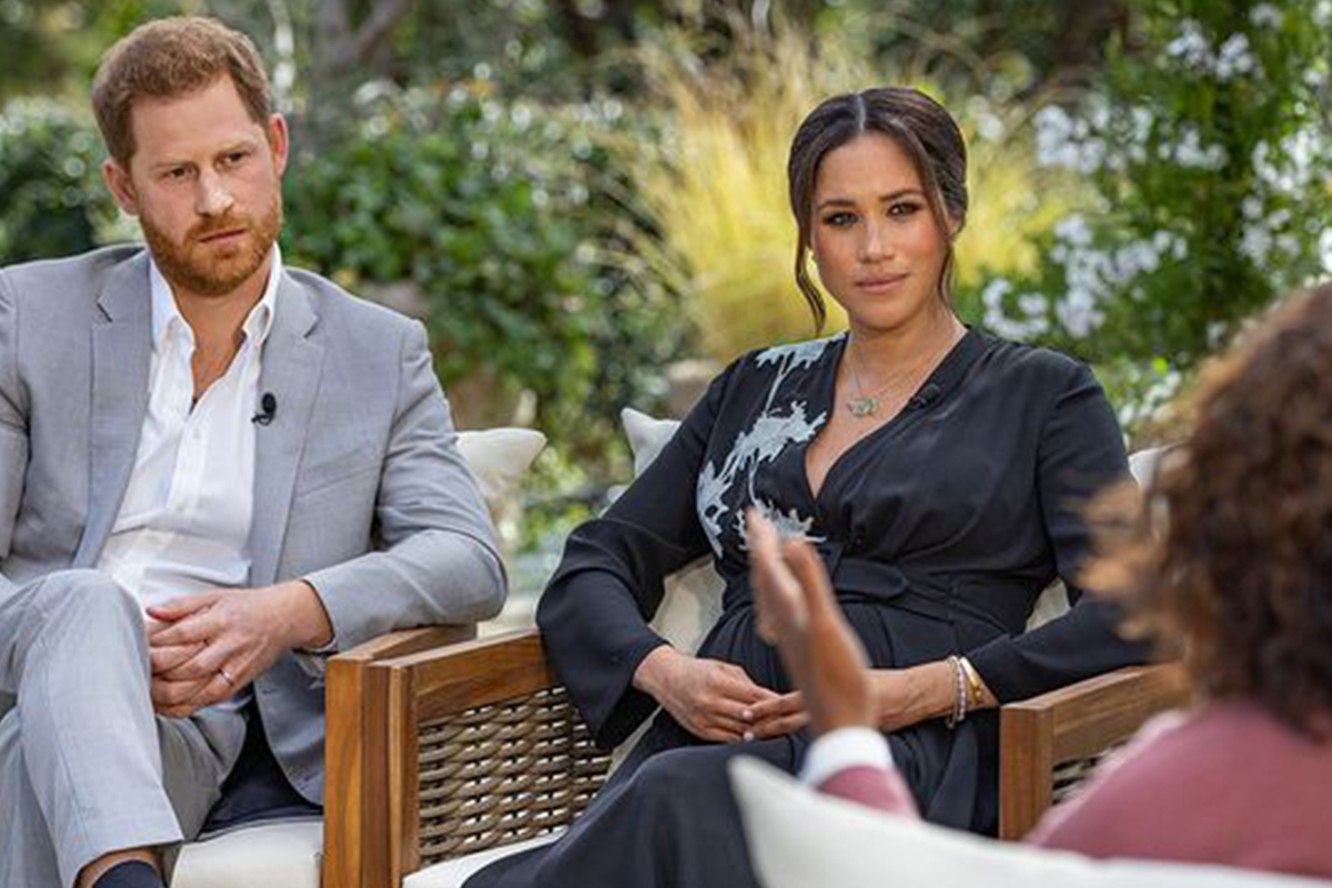 Prince Harry and Meghan Markle Oprah