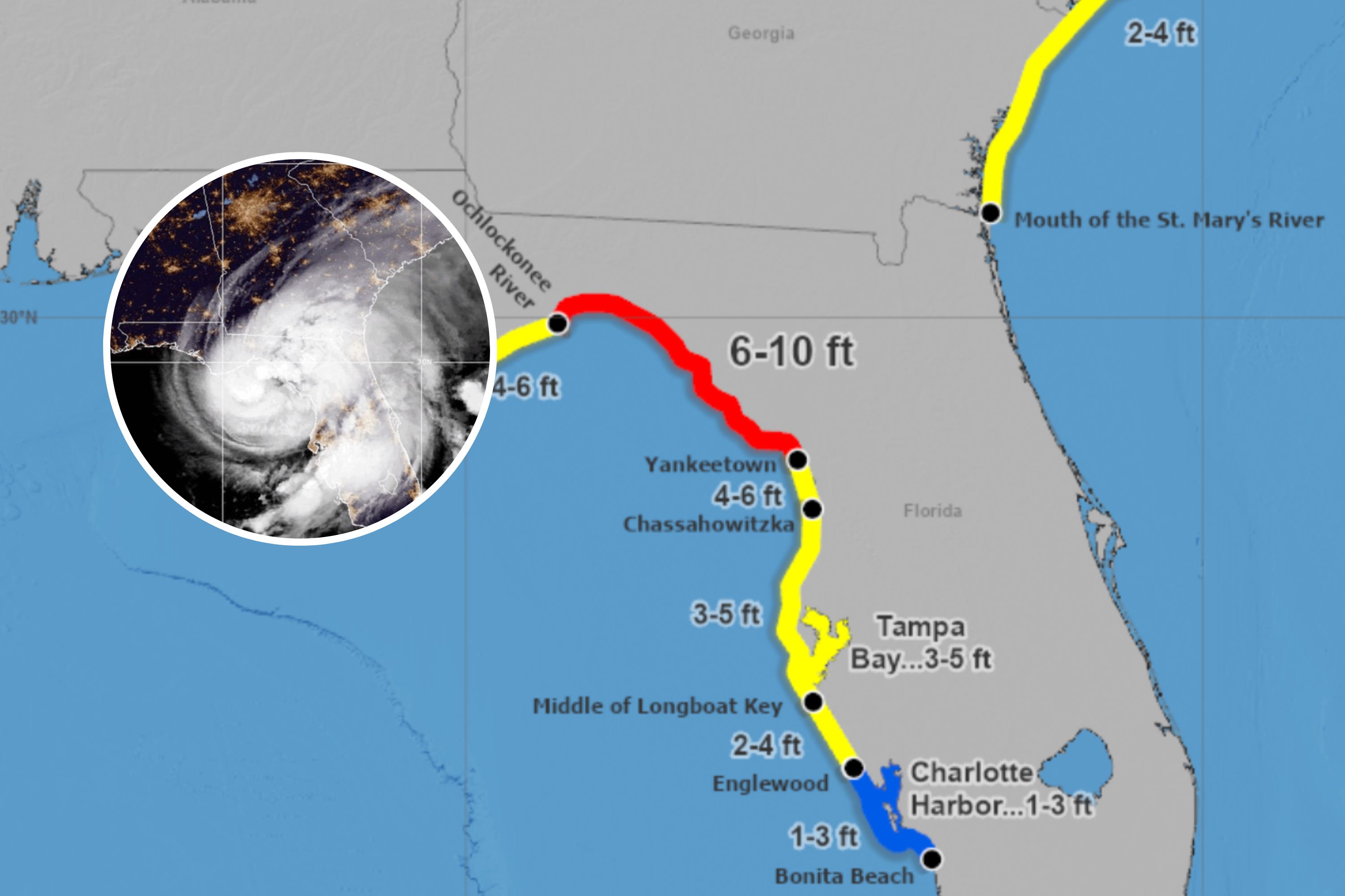 Hurricane Surge Warning As Debby - Hurricane Debby Storm Surges
