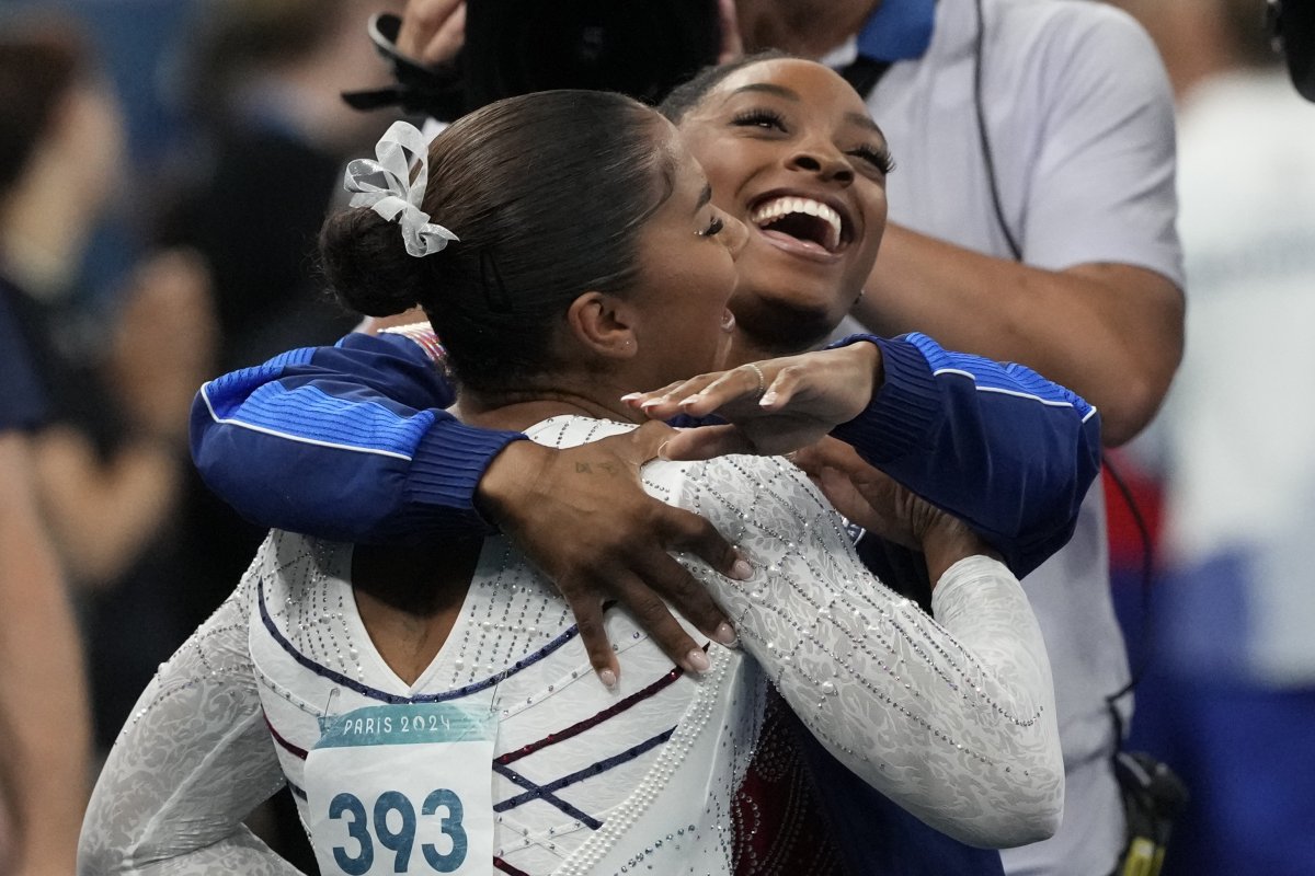 Simone Biles and Jordan Chiles