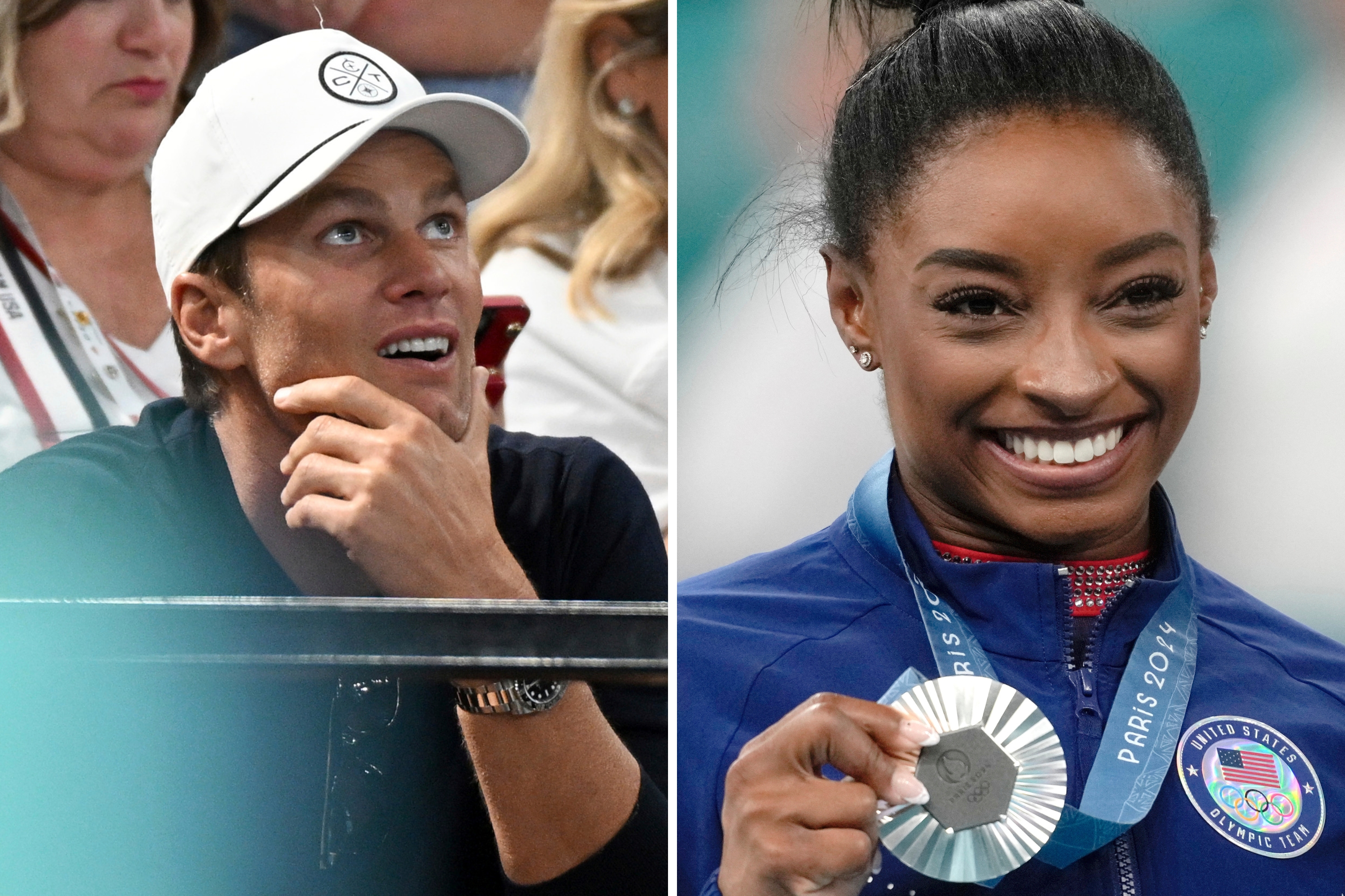 Simone Biles Makes Olympic History Again as Tom Brady Cheers Her On Simone Biles Makes Olympic History Again as Tom Brady Cheers Her On