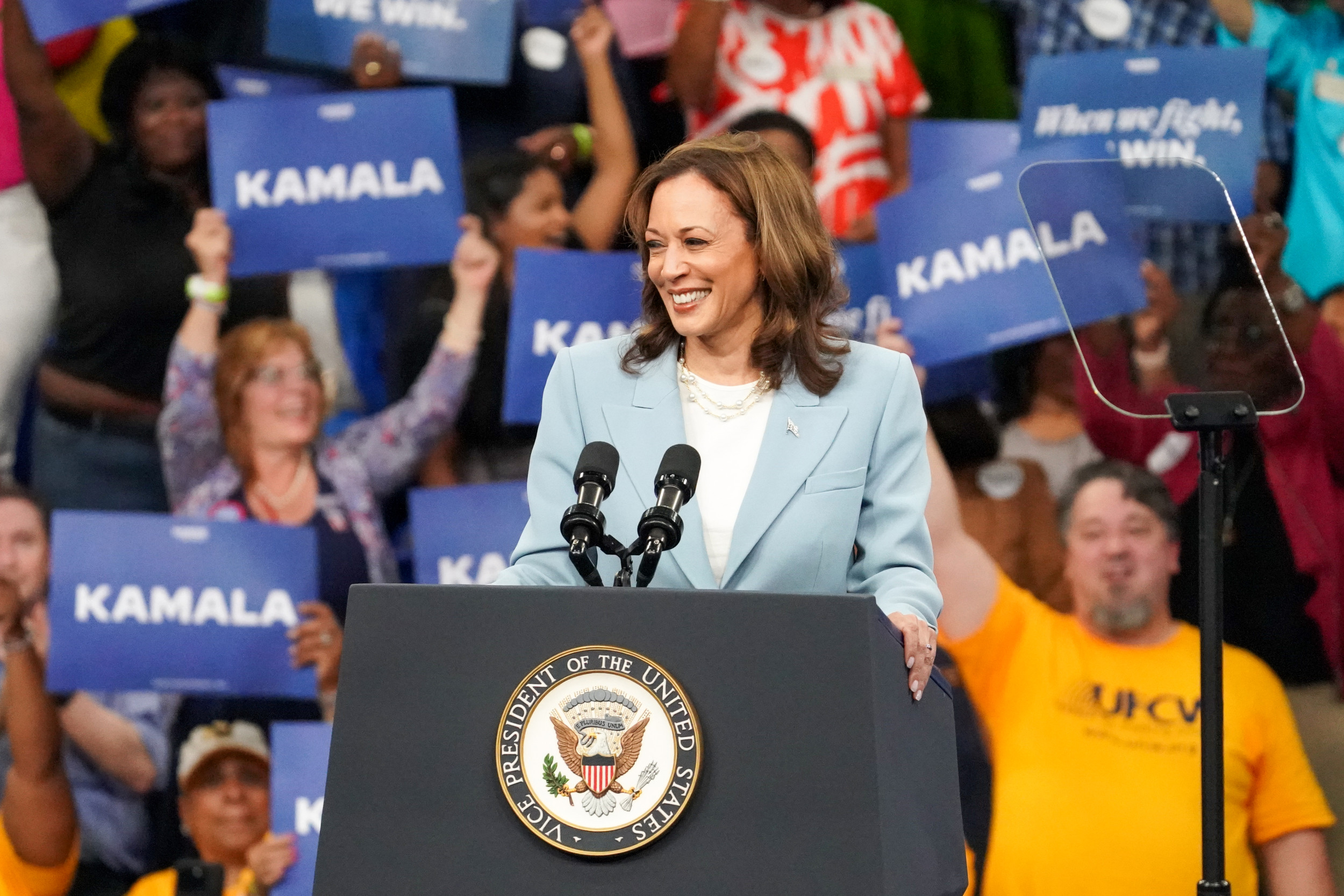 Kamala Harris Hits Record Lead Over Trump, New Poll Shows