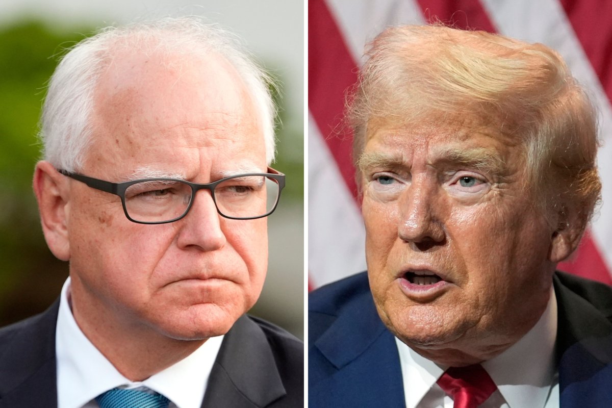 How Tim Walz's Approval Rating Compares To Donald Trump's - Newsweek