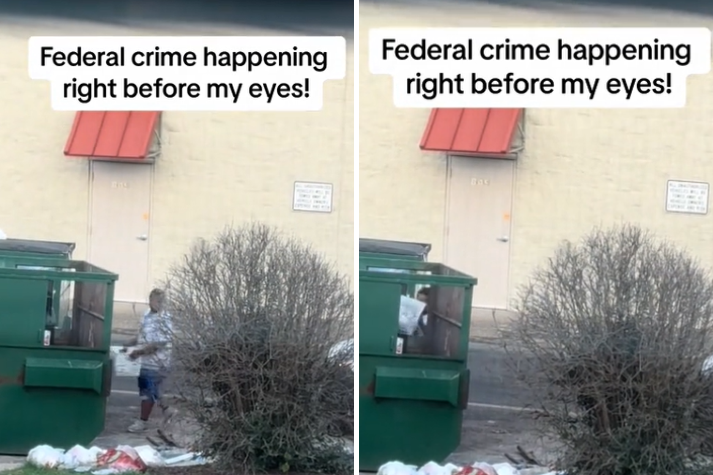 Viral TikTok Video Catches Postal Worker Allegedly Tossing Mail In Dumpster