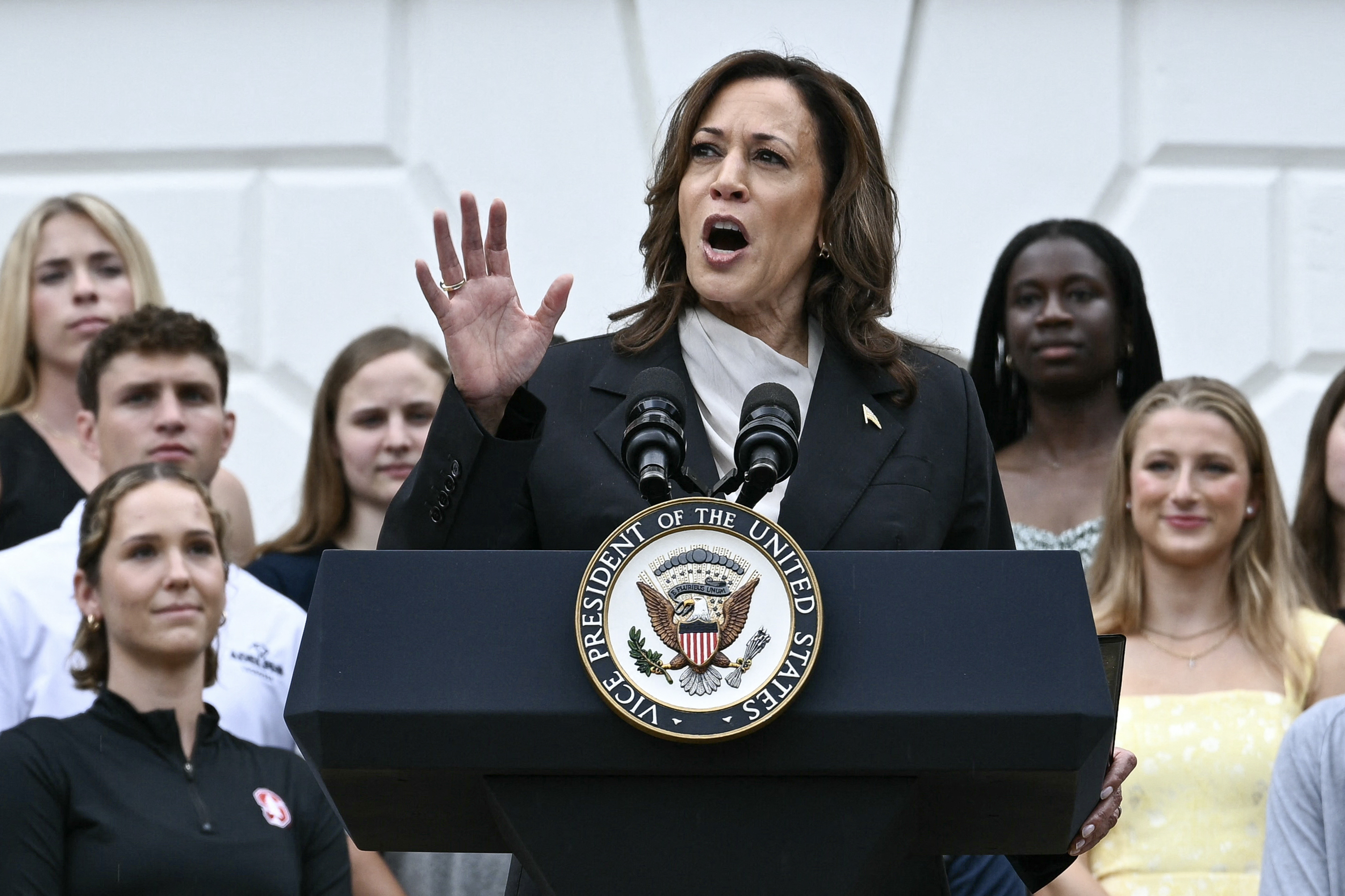 Kamala Harris Positions Herself As the Underdog &mdash; Polls Disagree
