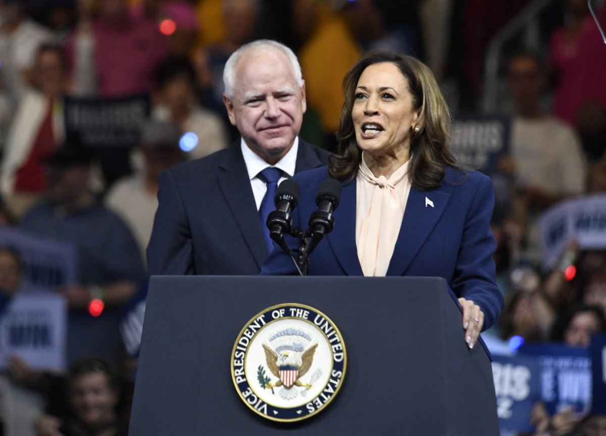 Kamala Harris and Tim Walz