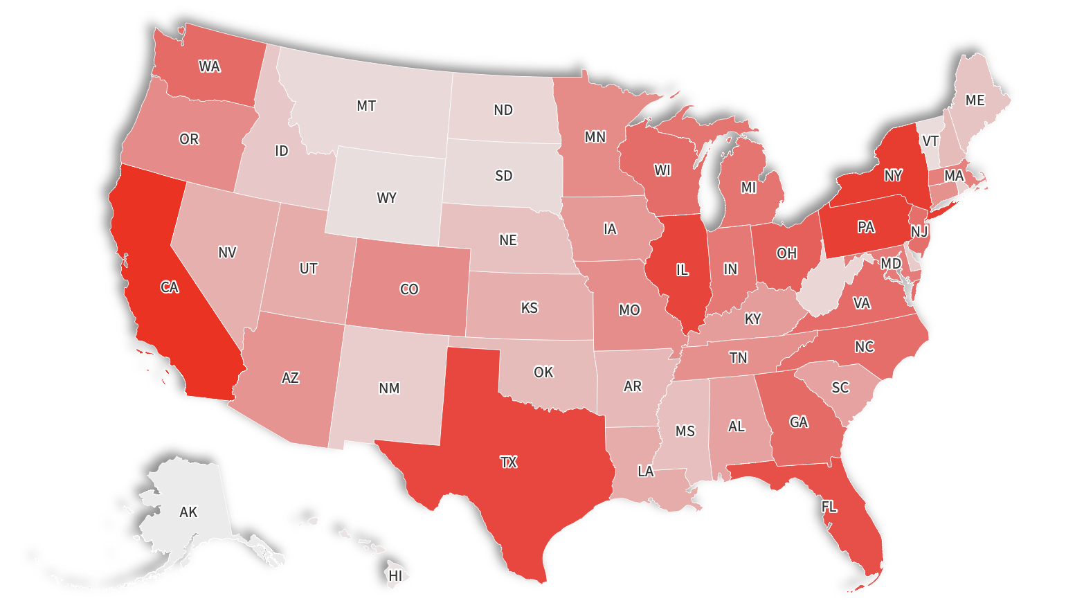 Food recall map shows worst affected states