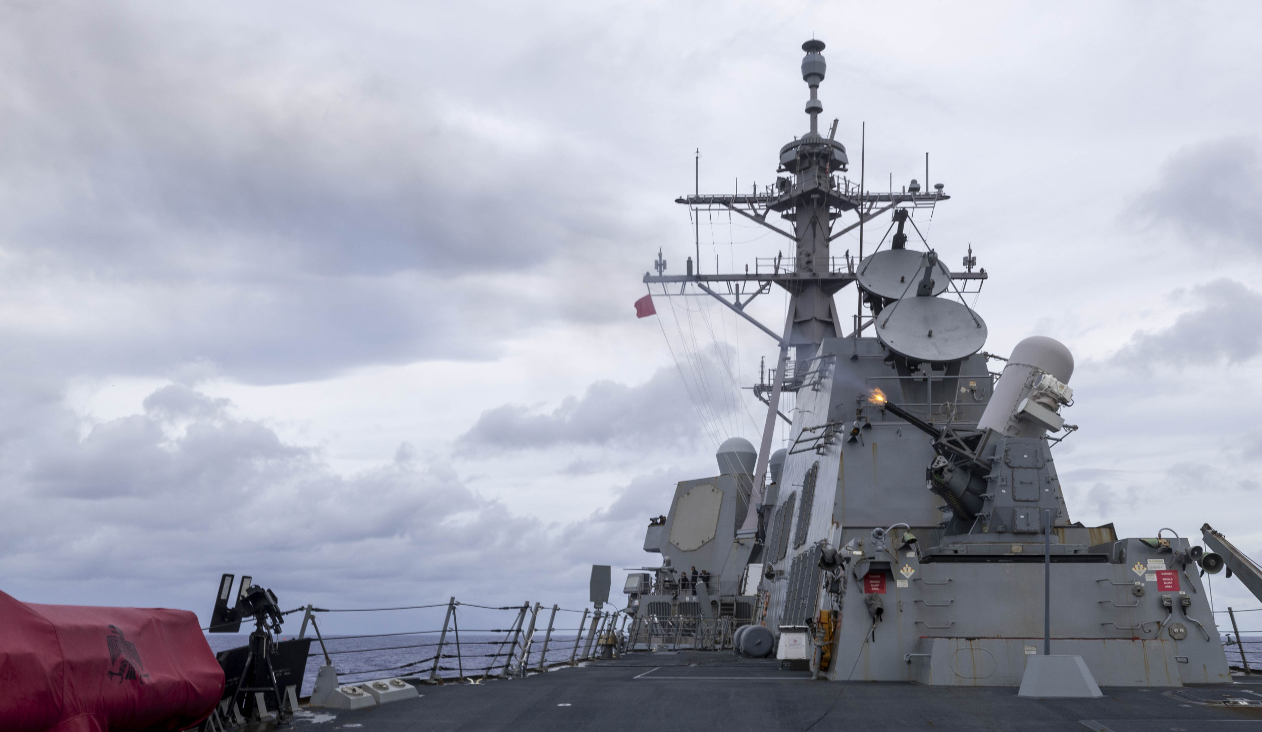 US destroyer hints at encounter with Russia and China near Guam