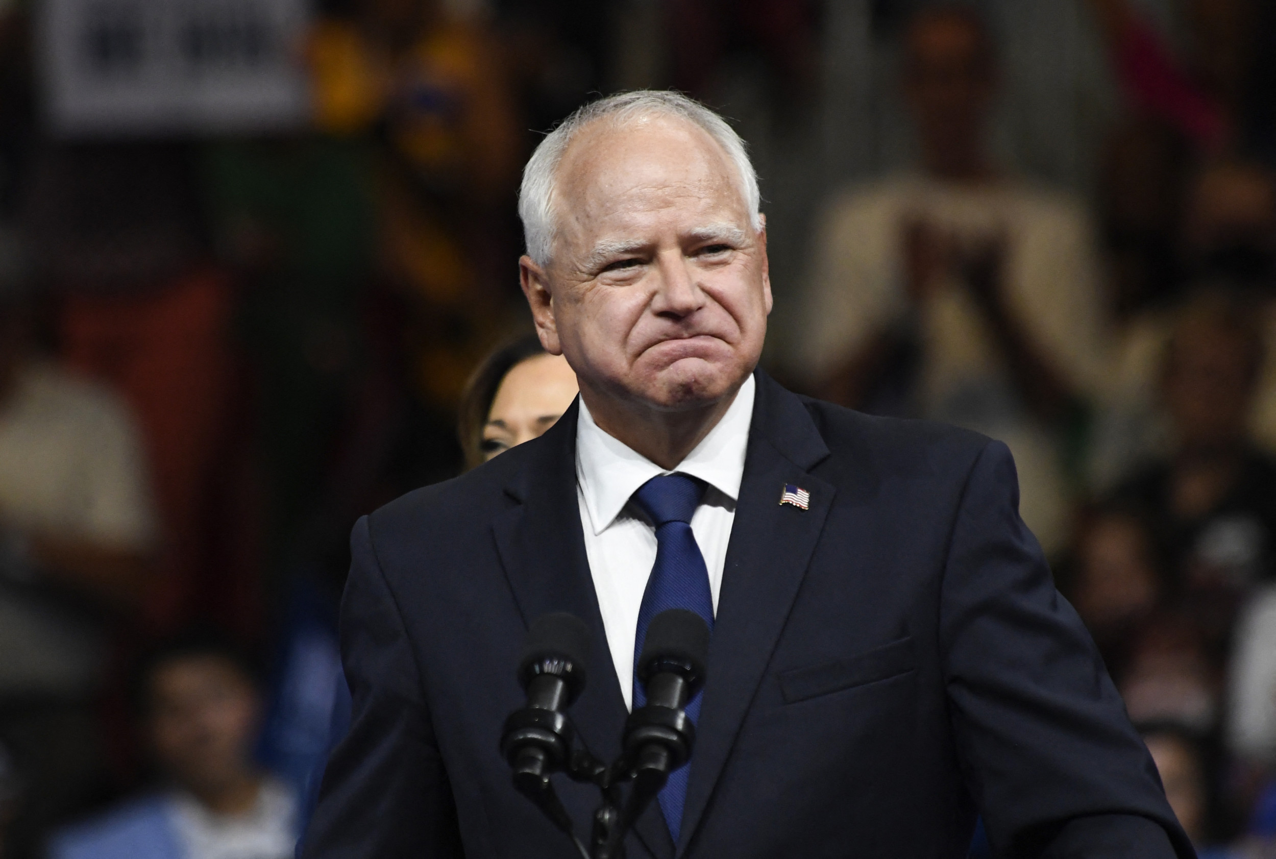 Tim Walz Suddenly Stops Campaign Rally After Noticing Someone Needs Help