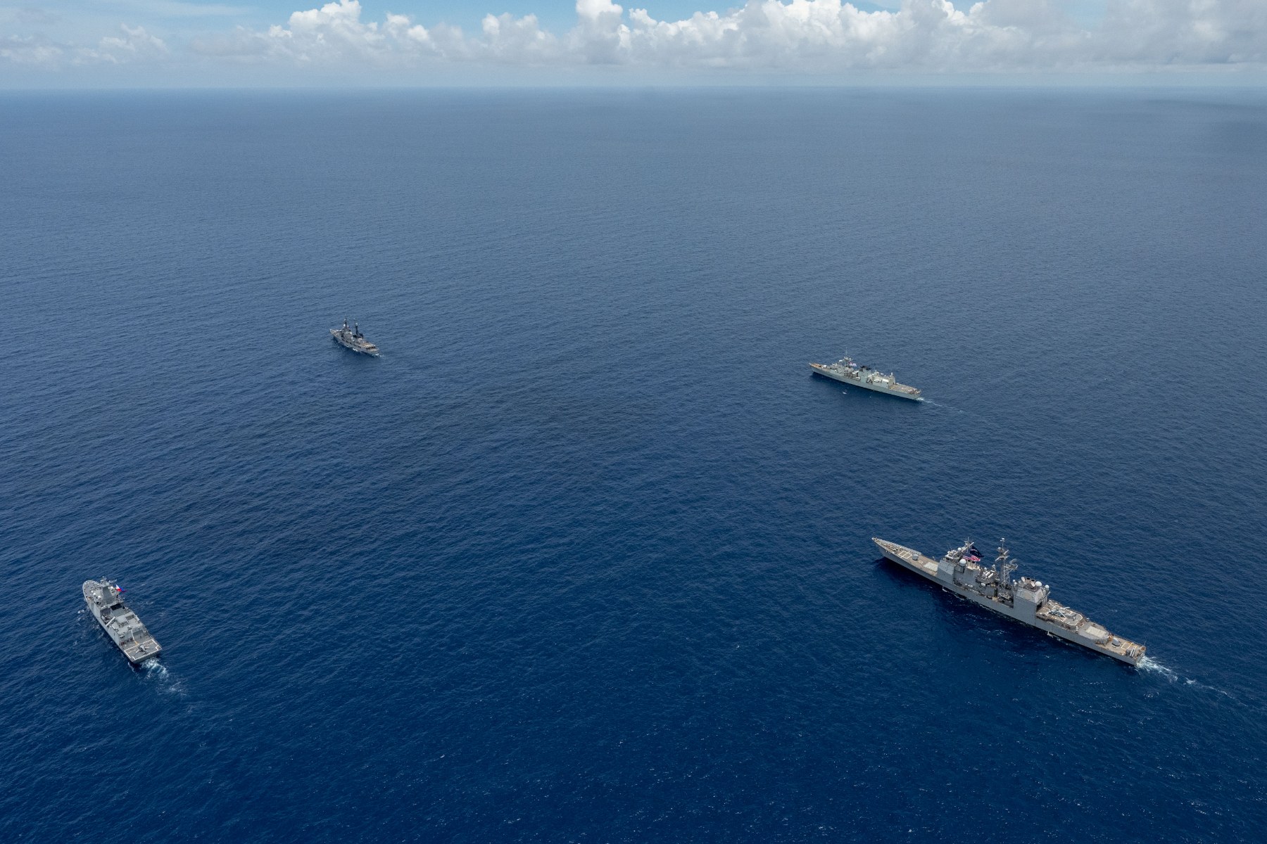 Chinese Warships Shadow U.S. and Allies in South China Sea Chinese Warships Shadow U.S. and Allies in South China Sea