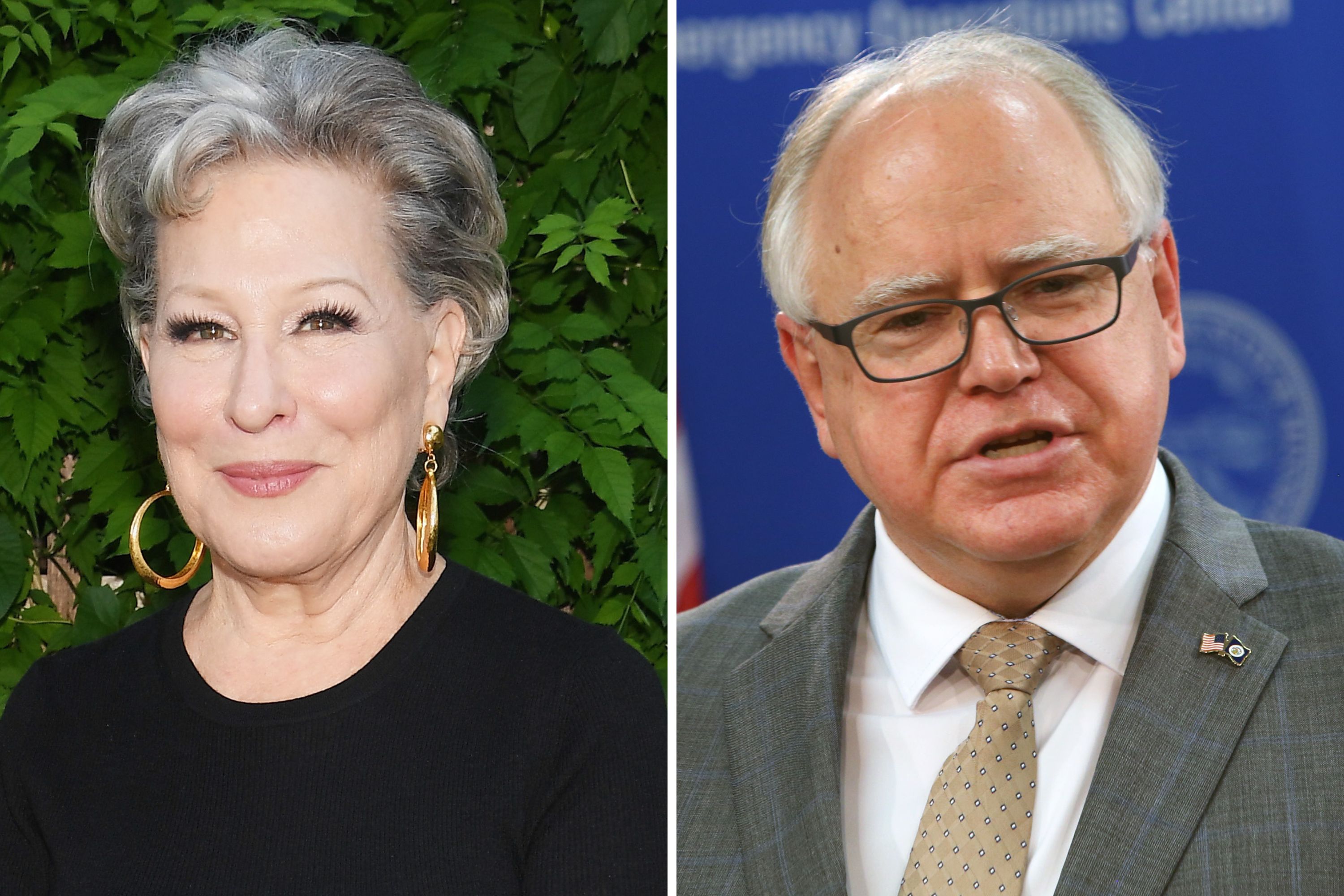 Bette Midler's Tim Walz Age Post Takes Off Online