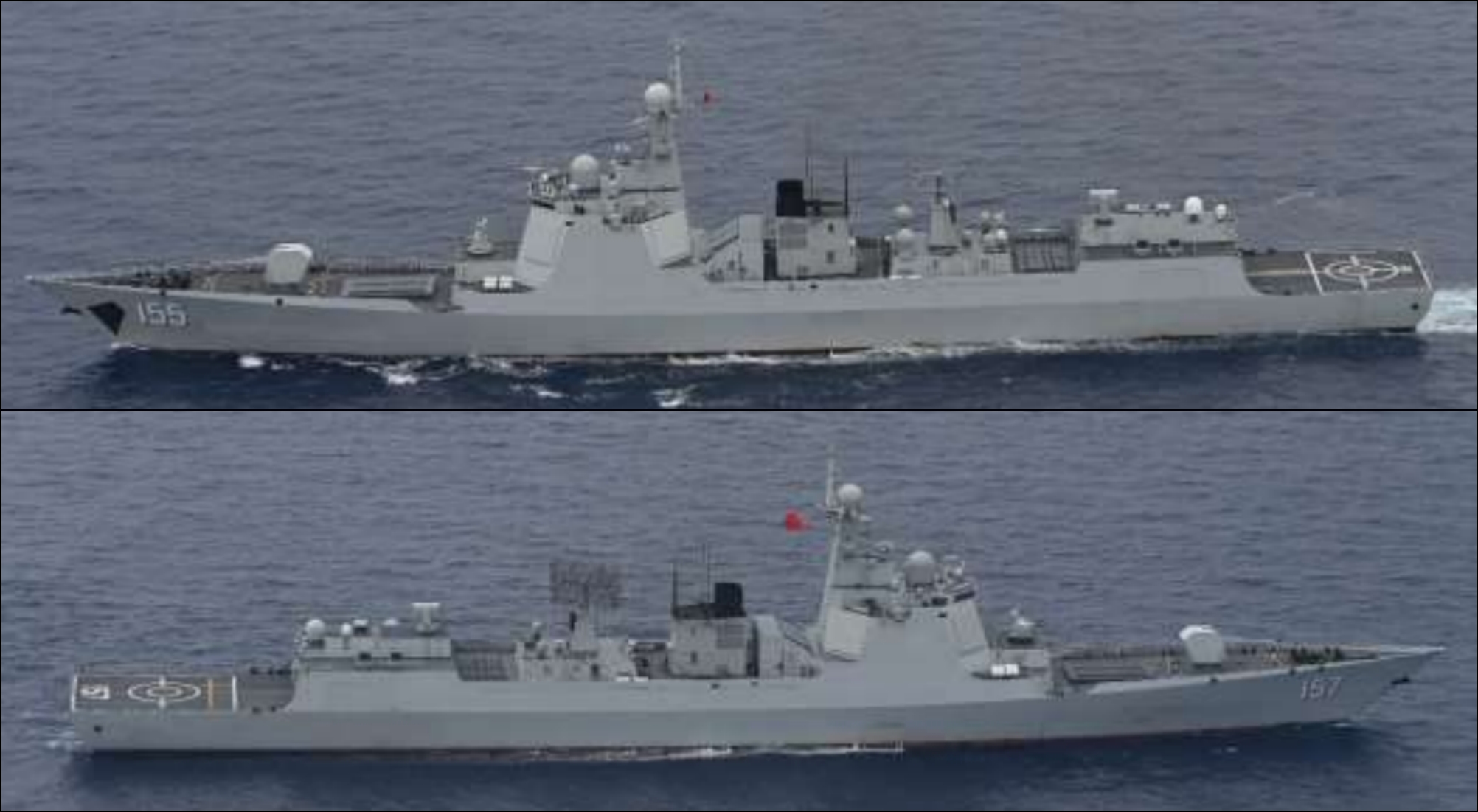 Chinese warships in WPS