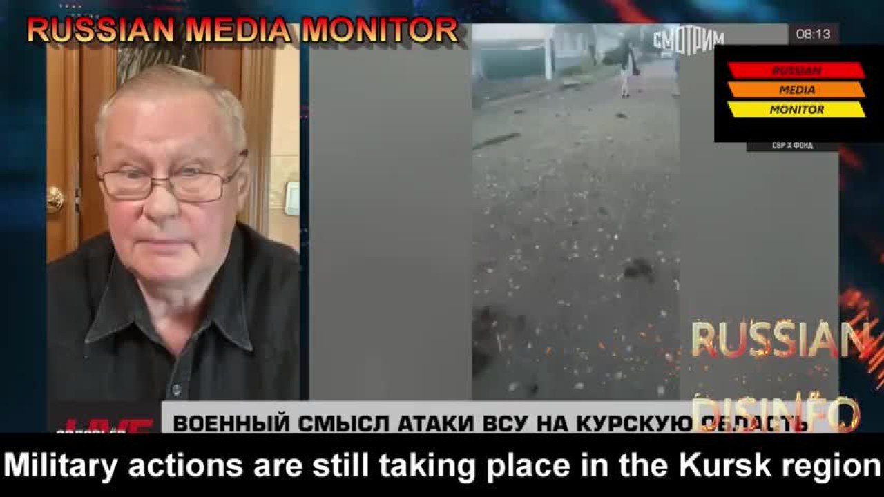 Russian TV Stunned by Ukraine's Kursk Attack: 'How Could This Happen?'