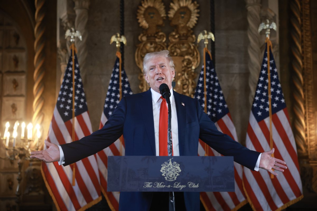 Donald Trump at Mar-a-Lago News Conference 