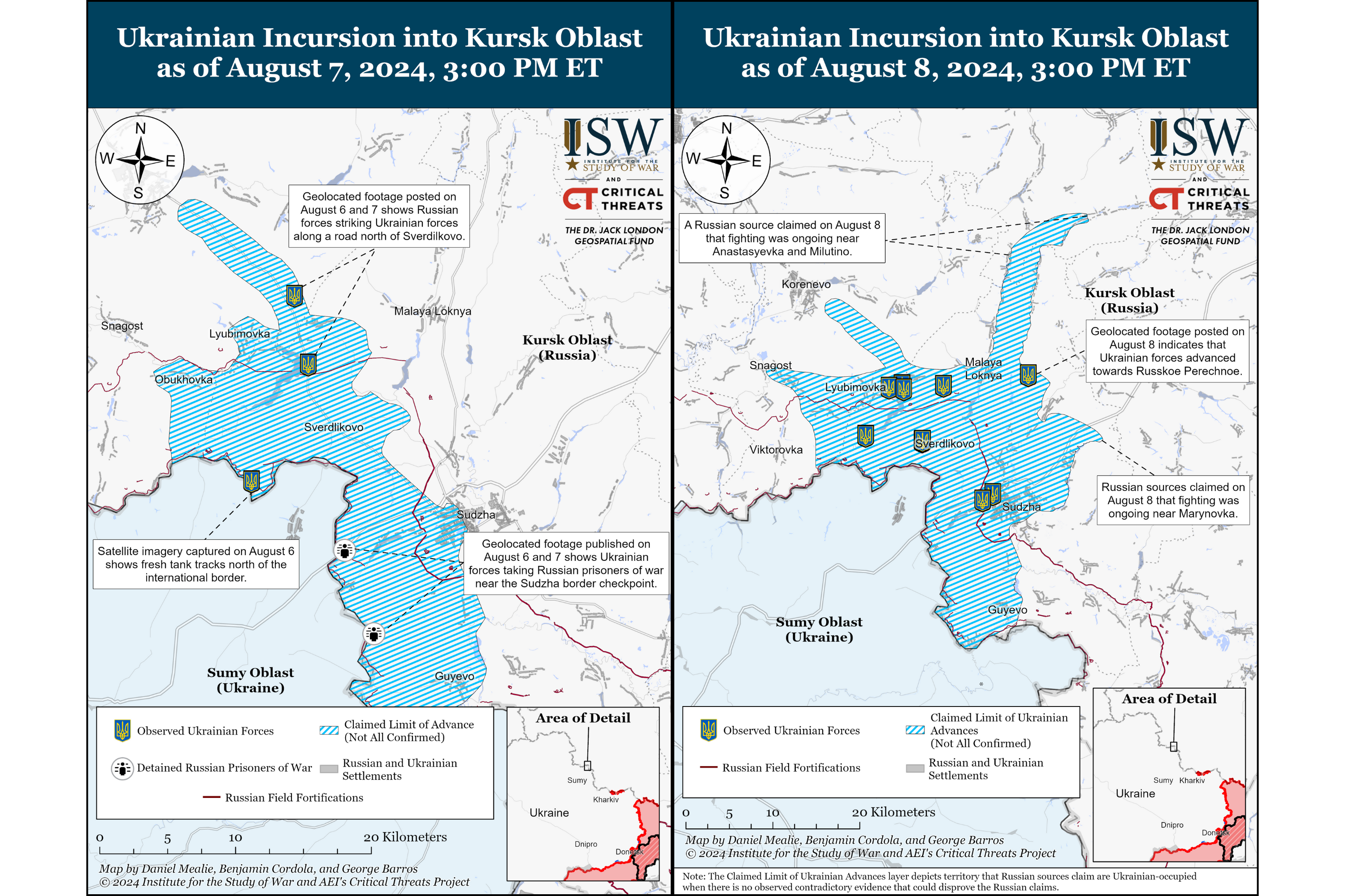 Russia Maps Show Dramatic Impact Of Ukraine Advances In 24 Hours - Newsweek