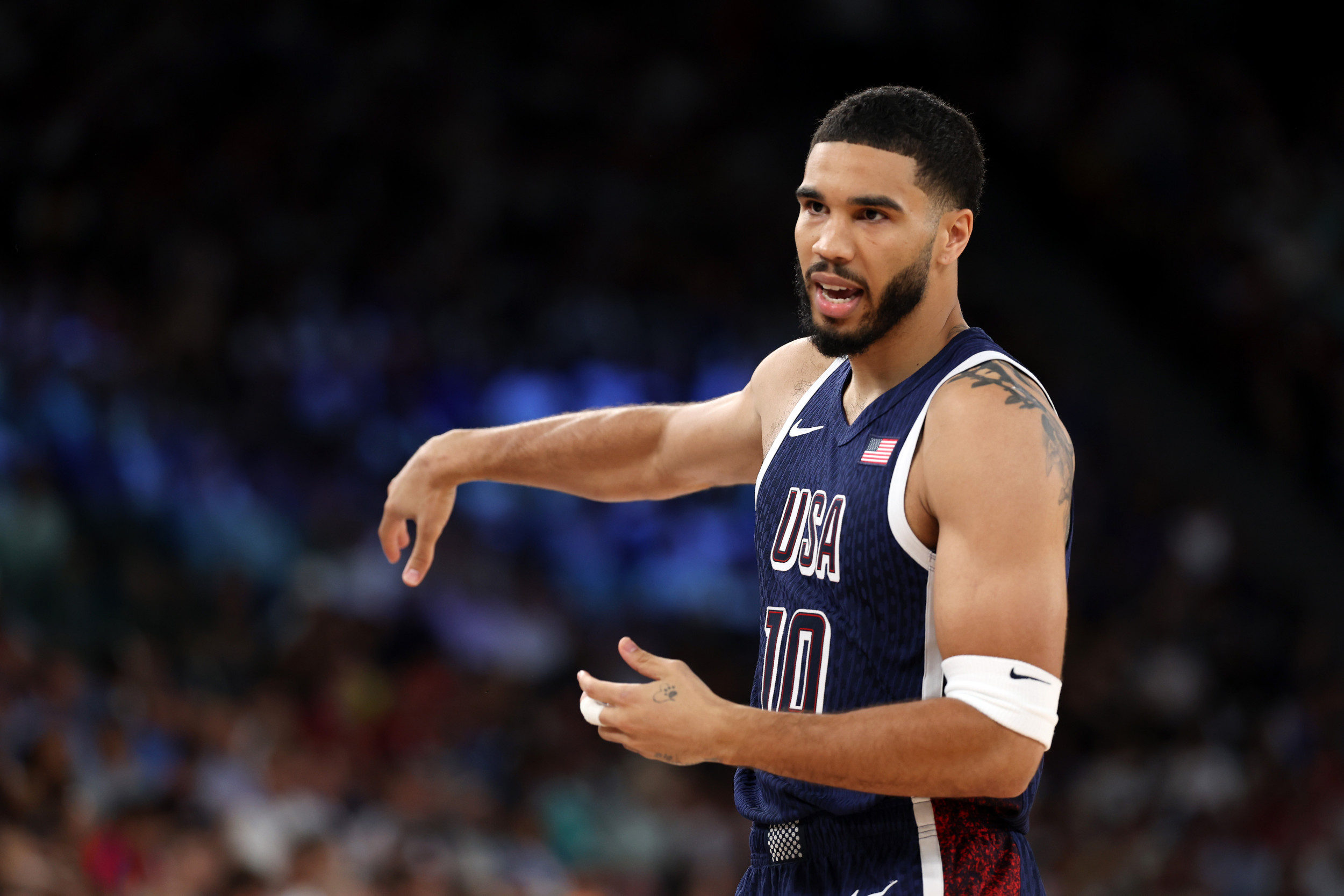 Will Jayson Tatum get playing time for the US team in the gold medal game against France?