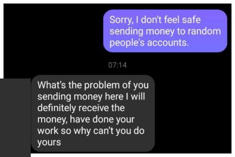 Ukraine scam story