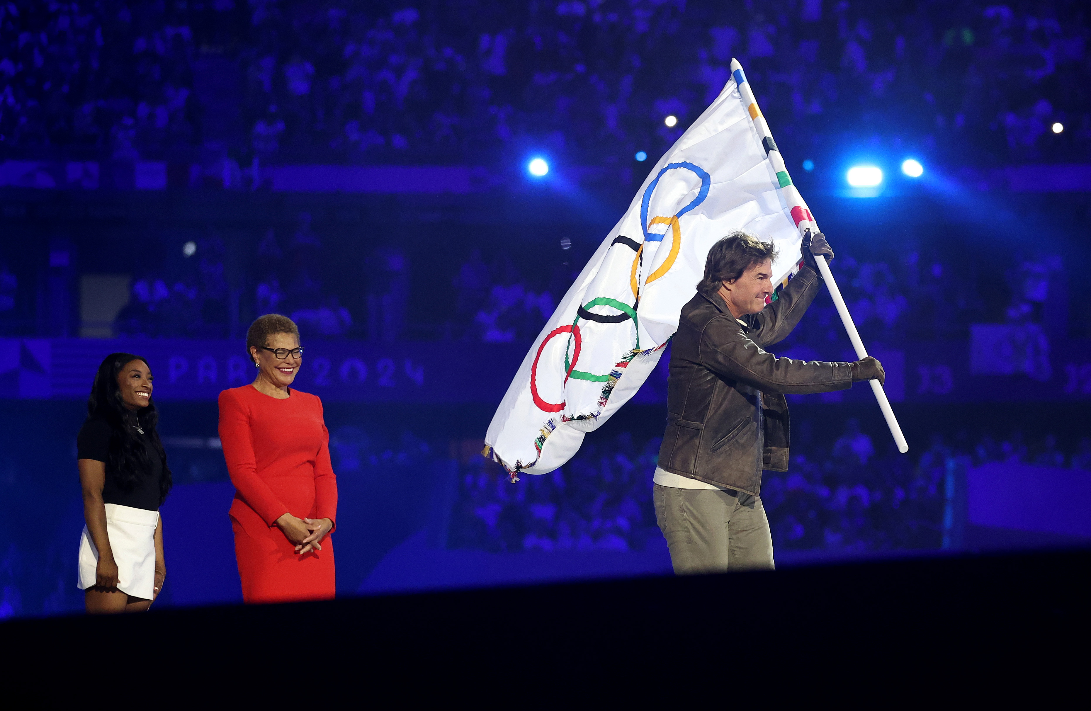 Injured Simone Biles Showed Up at the 2024 Olympics Closing Ceremony