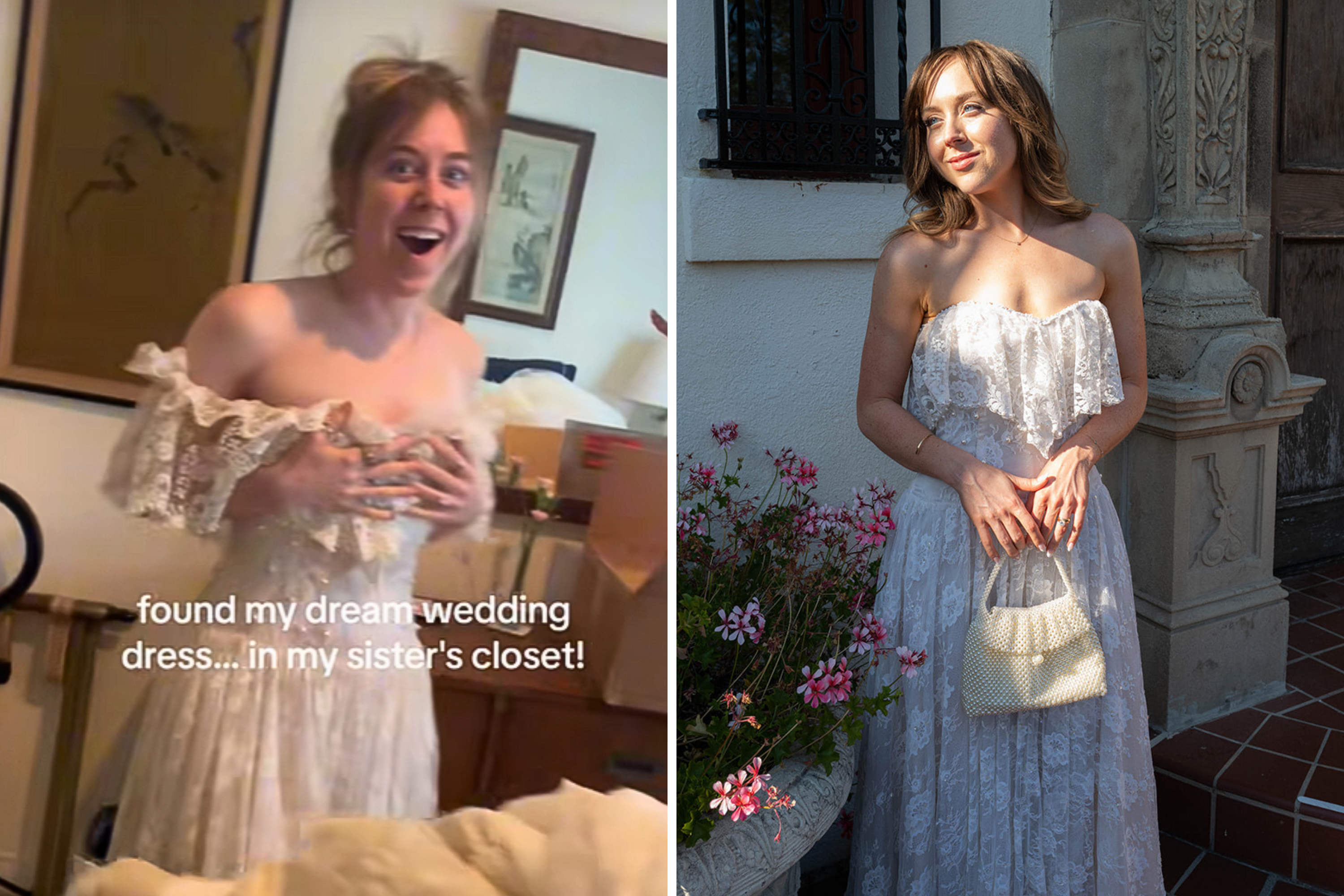 Future bride finds her “dream wedding dress” – hanging in her sister’s closet