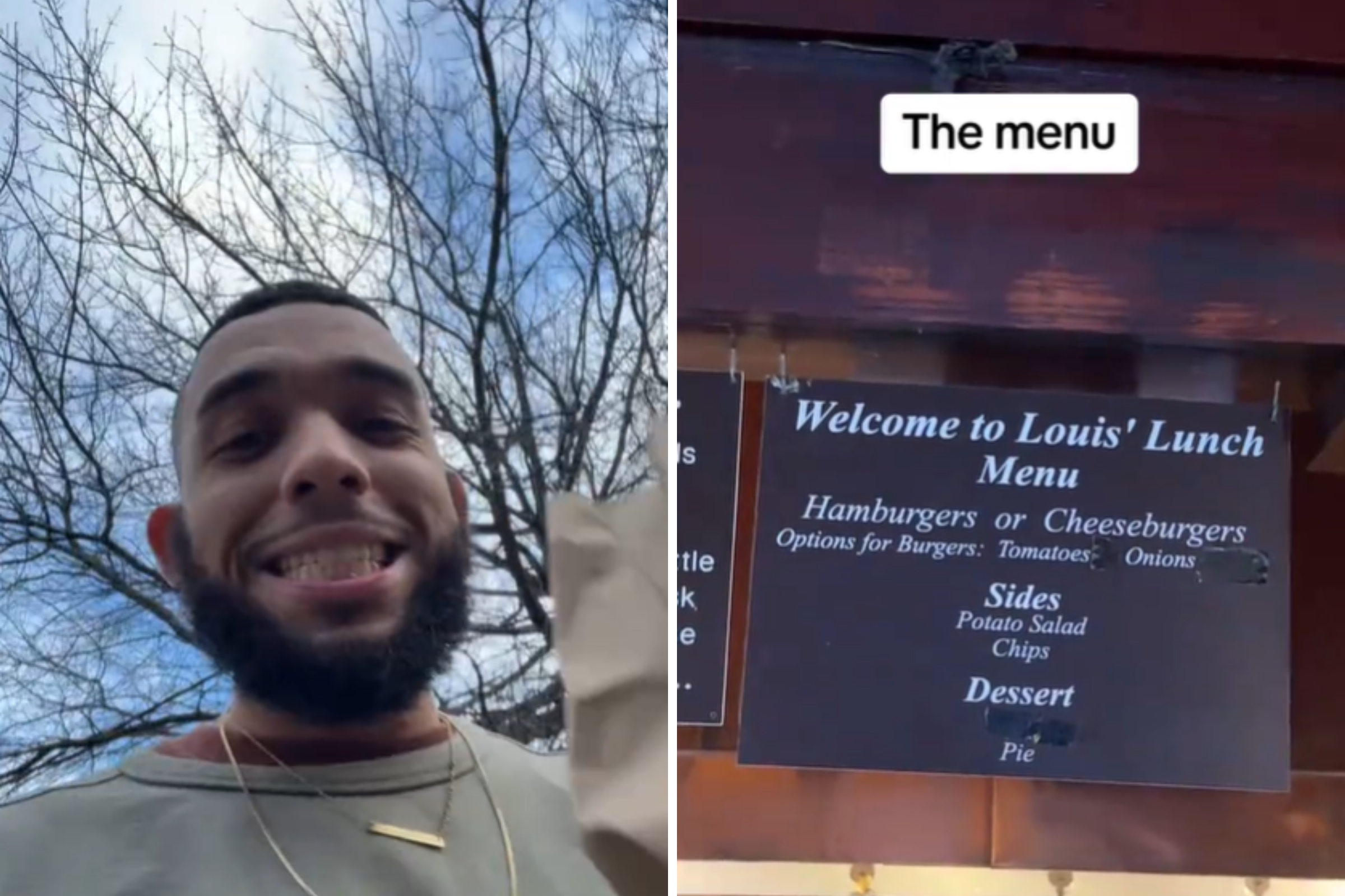 Man visits restaurant that created the first hamburger – and is not disappointed