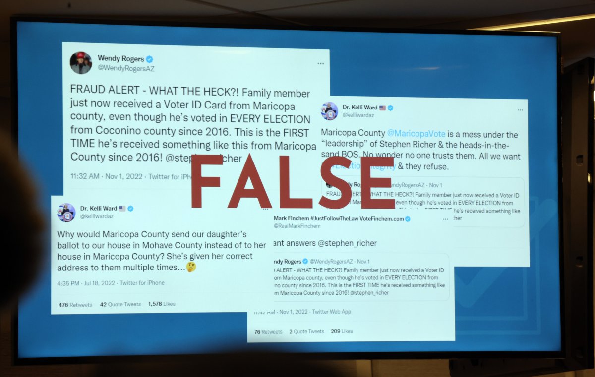 Maricopa County election false information
