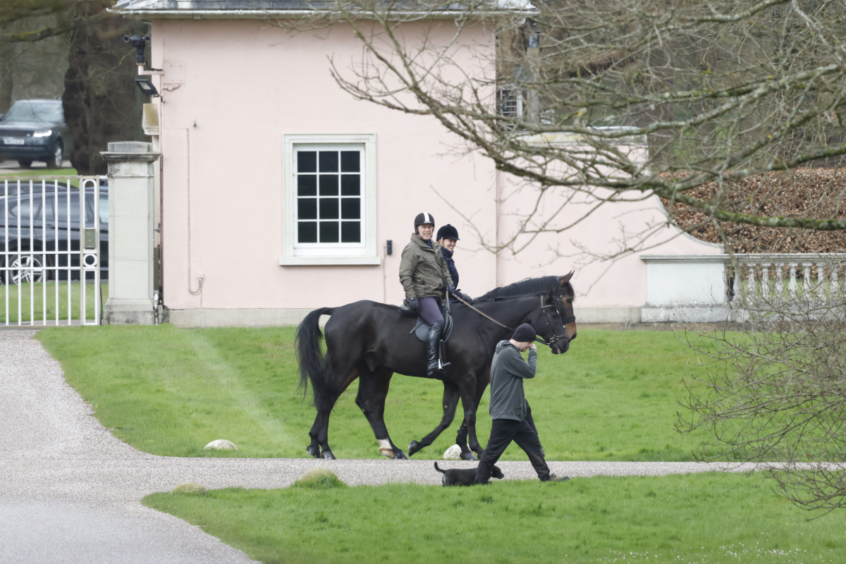 Prince Andrew at Royal Lodge
