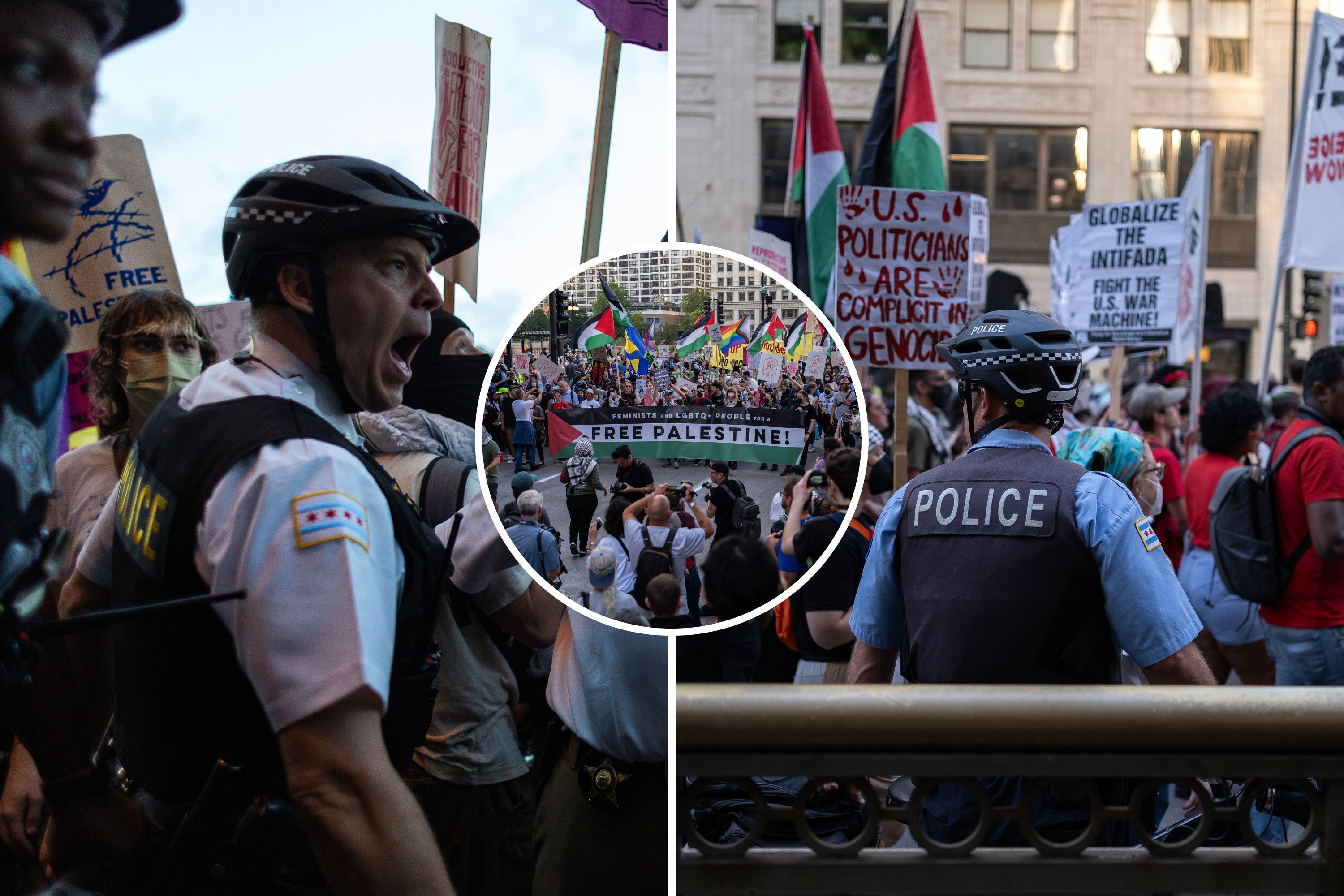 DNC LIVE UPDATES Protesters clash with Chicago cops amid DNC