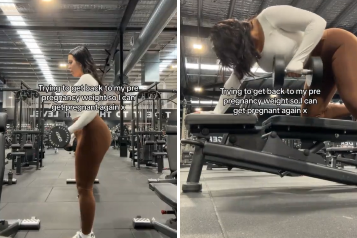Woman's reason for working out postpartum