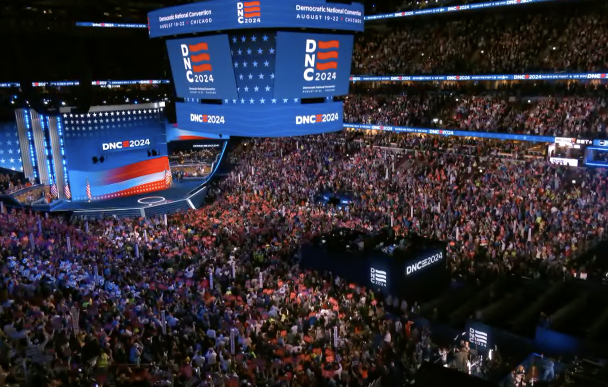 DNC audience size on the first night