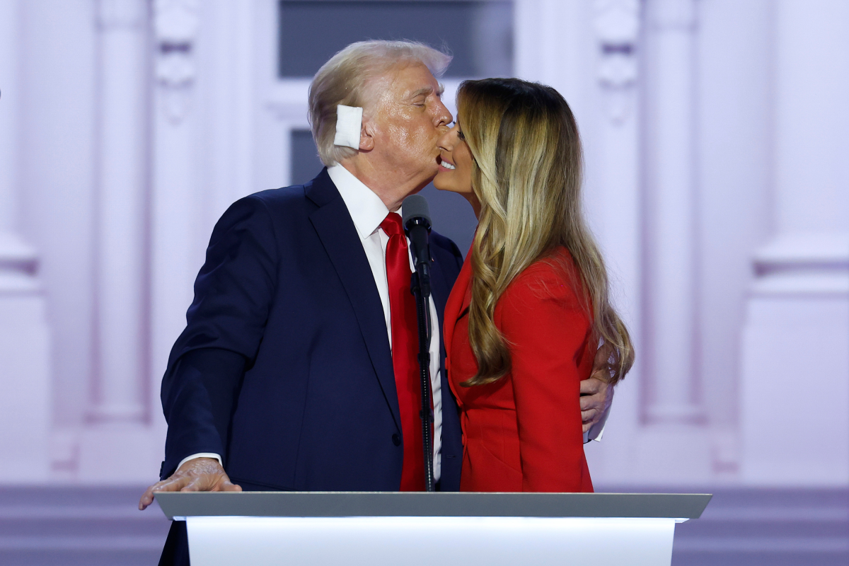 Donald and Melania Trump at the RNC