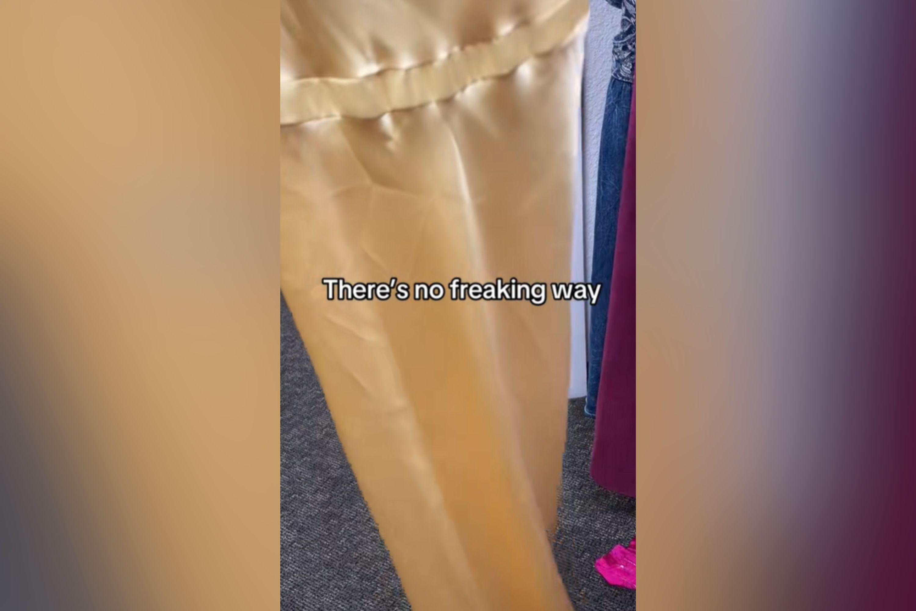 Woman shocked when she finds cult dress in second-hand shop: “Absolutely not”