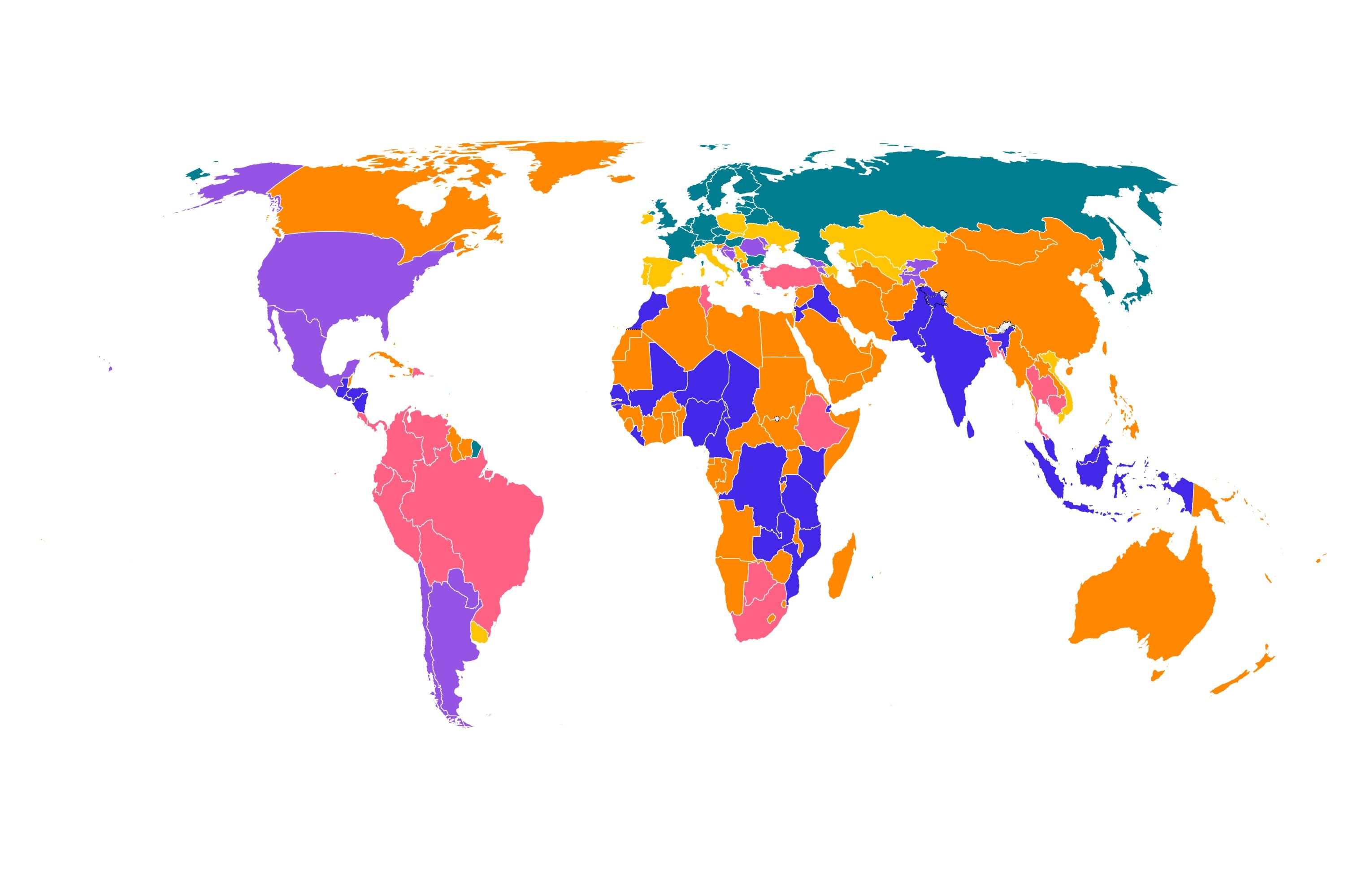 Map shows most religious countries in the world