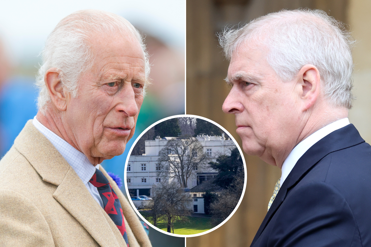 King Charles and Prince Andrew Royal Lodge