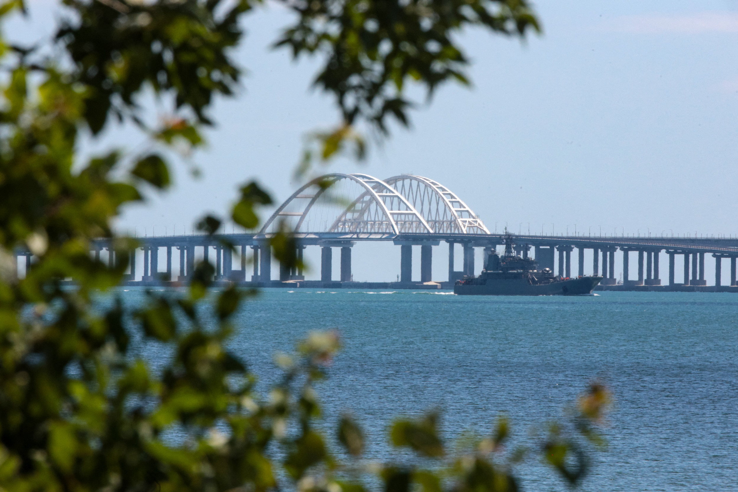 Mystery Structure Along Crimea Bridge Sparks Speculation