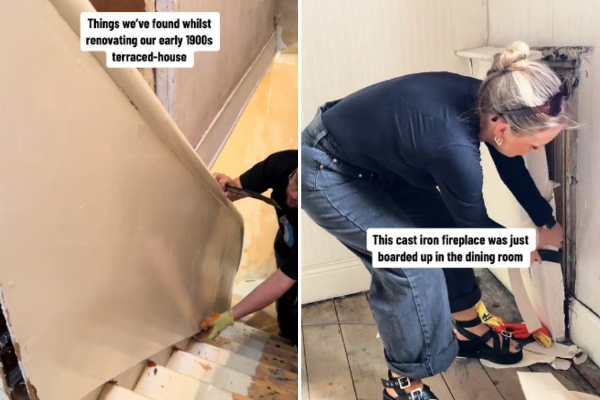 Couple's discoveries in 1900s house