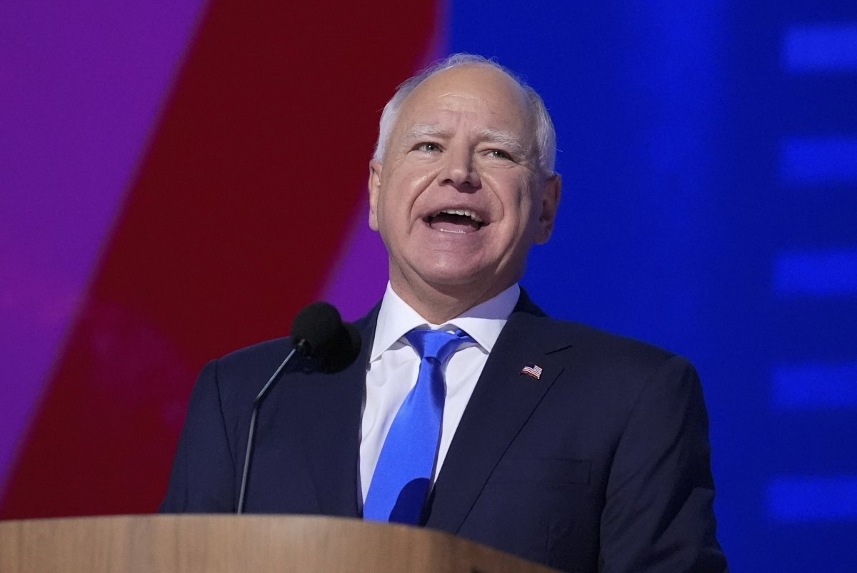 Tim Walz during DNC