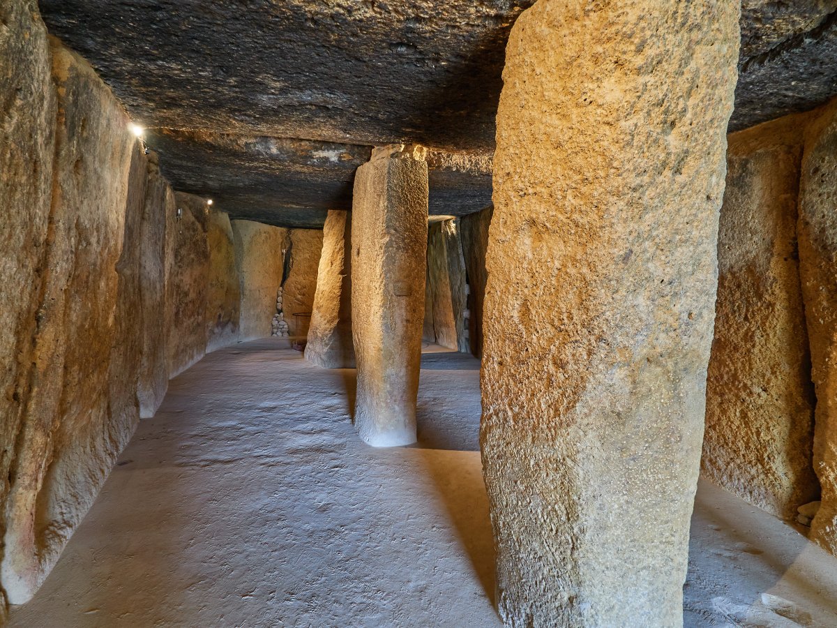 Interior of the Menga dolmen
