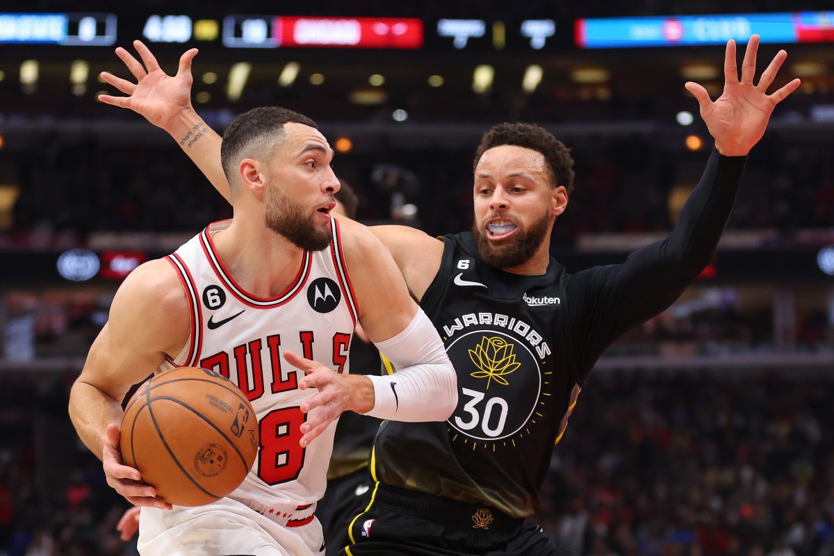 Zach LaVine and Steph Curry