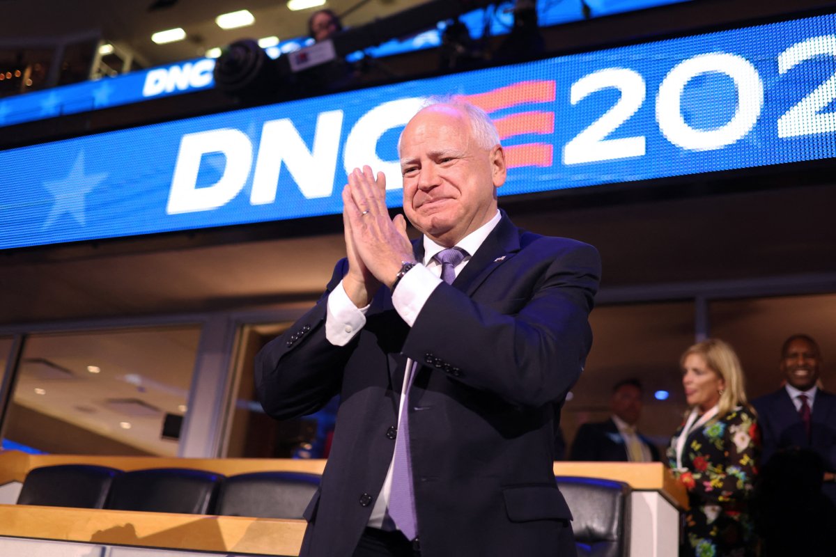 Tim Walz at the DNC