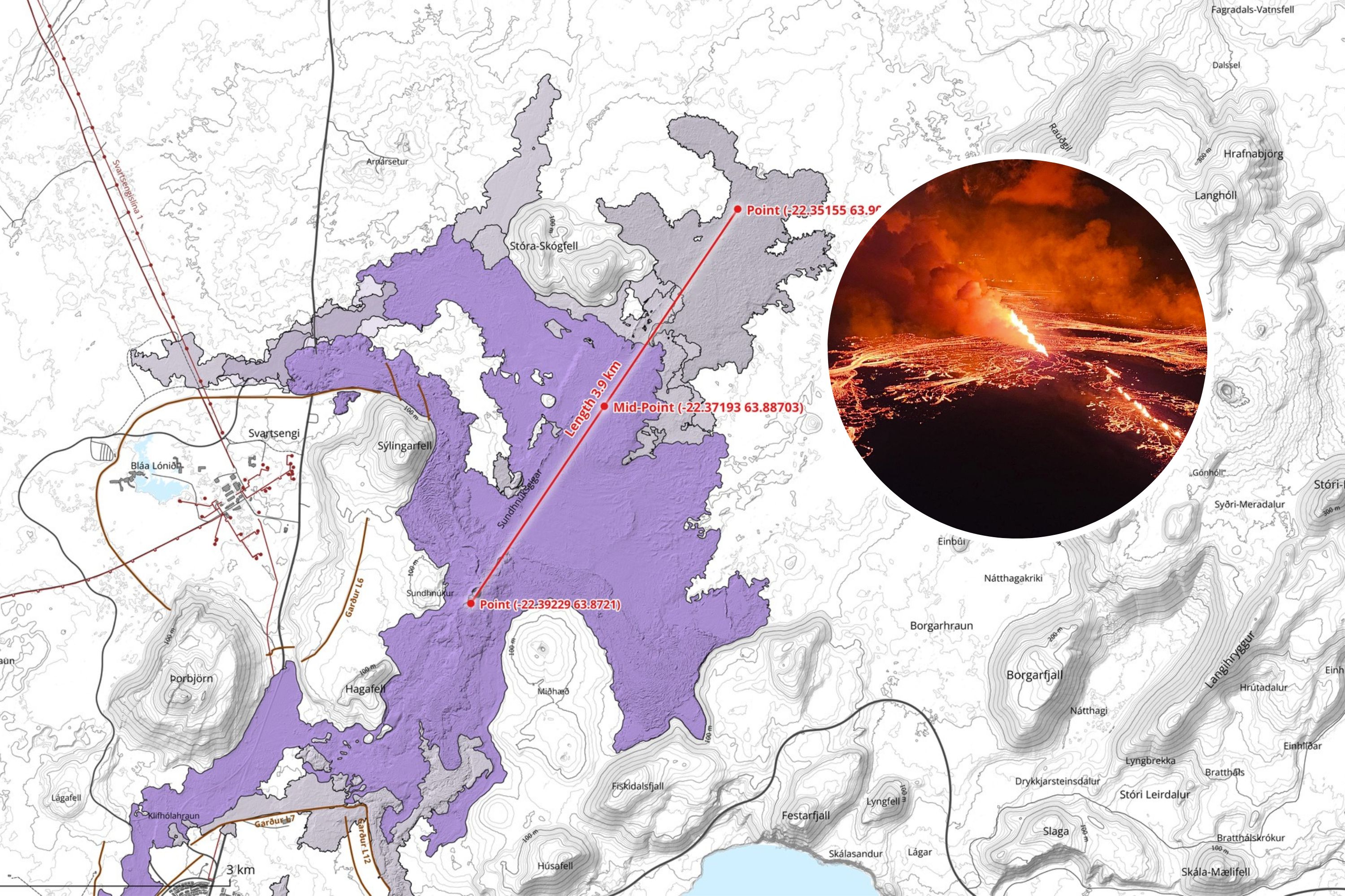 Iceland Volcano Map Shows Area of Grindavik Eruption Newsweek