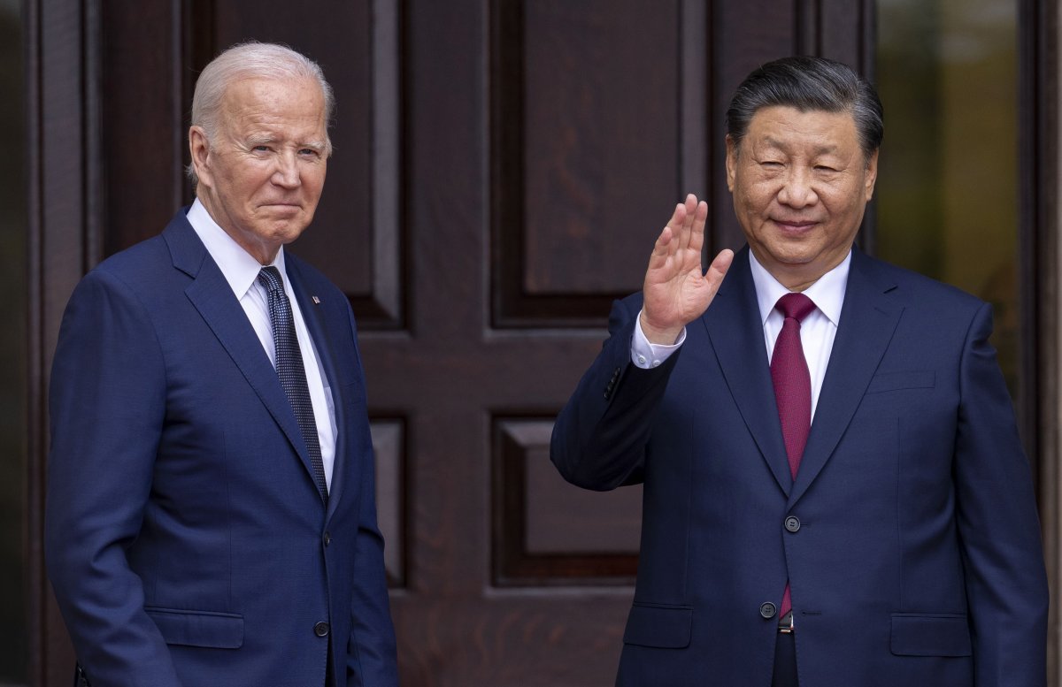 Joe Biden greets China's President President Xi