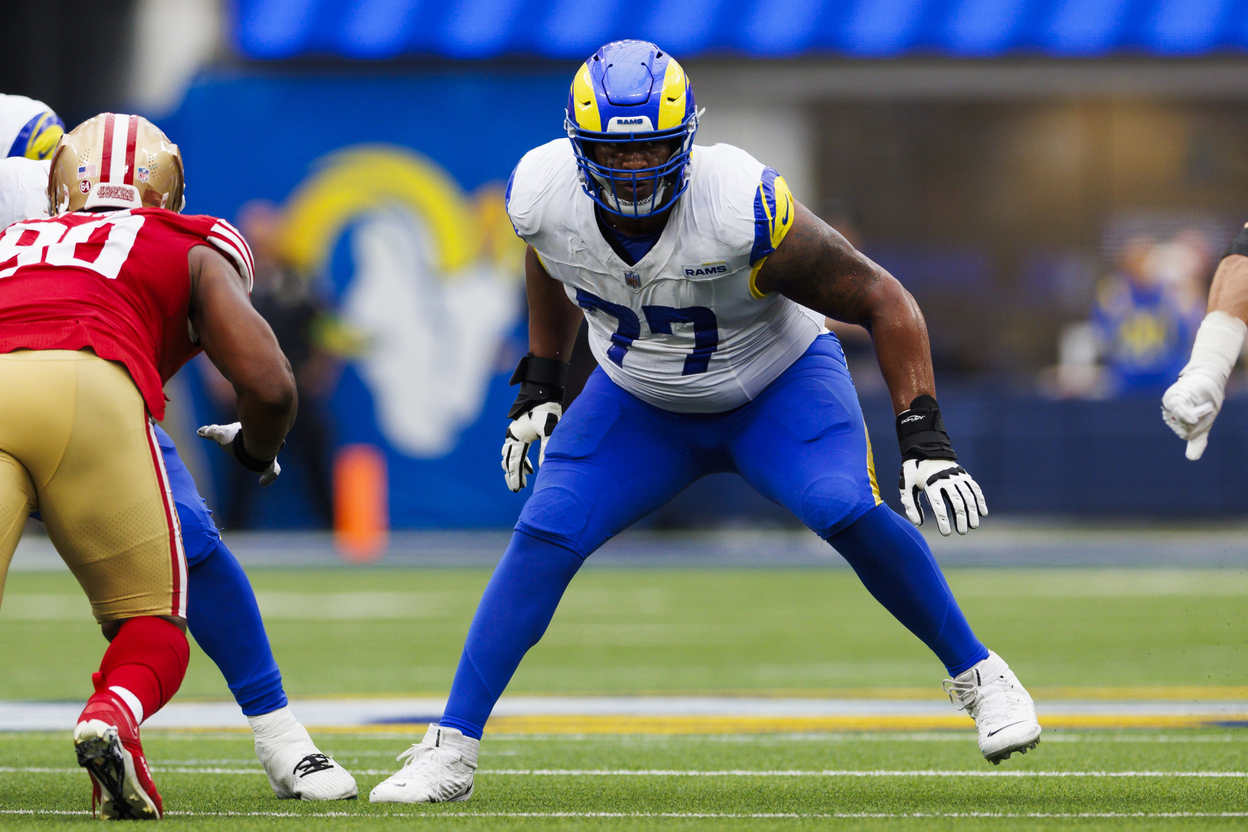 Rams Starting LT Alaric Jackson Suspended for First 2 Games of 2024