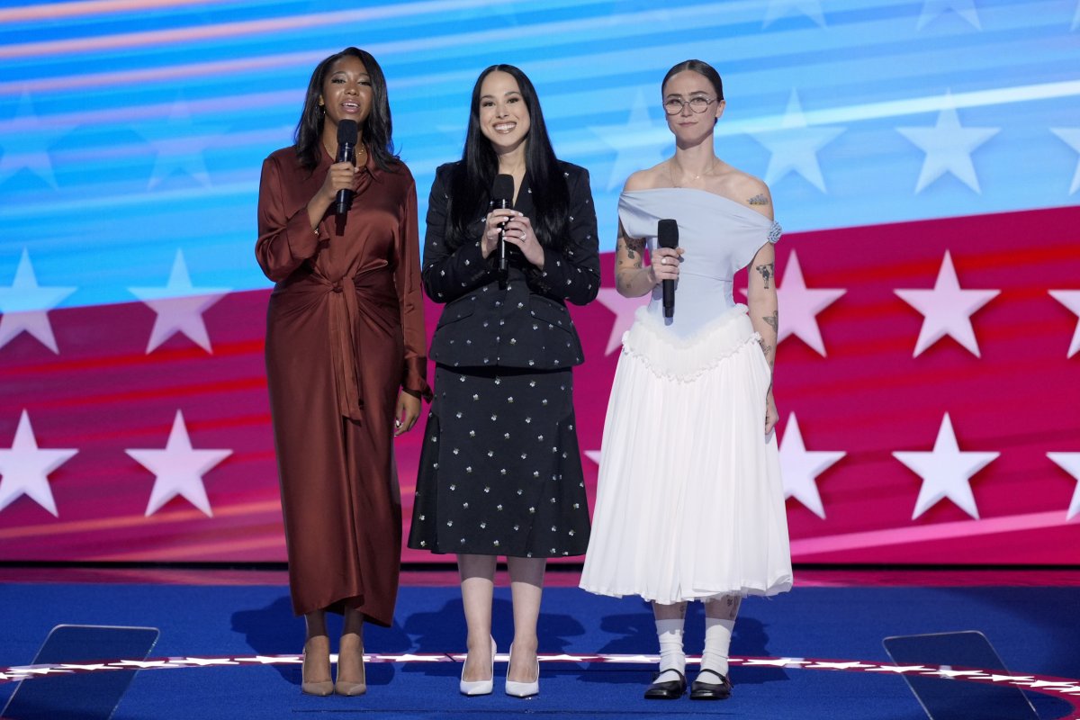 Helena Hudlin, Meena Harris and Ella Emhoff