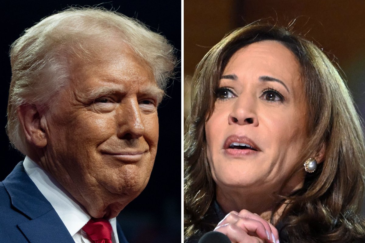 Donald Trump and Kamala Harris