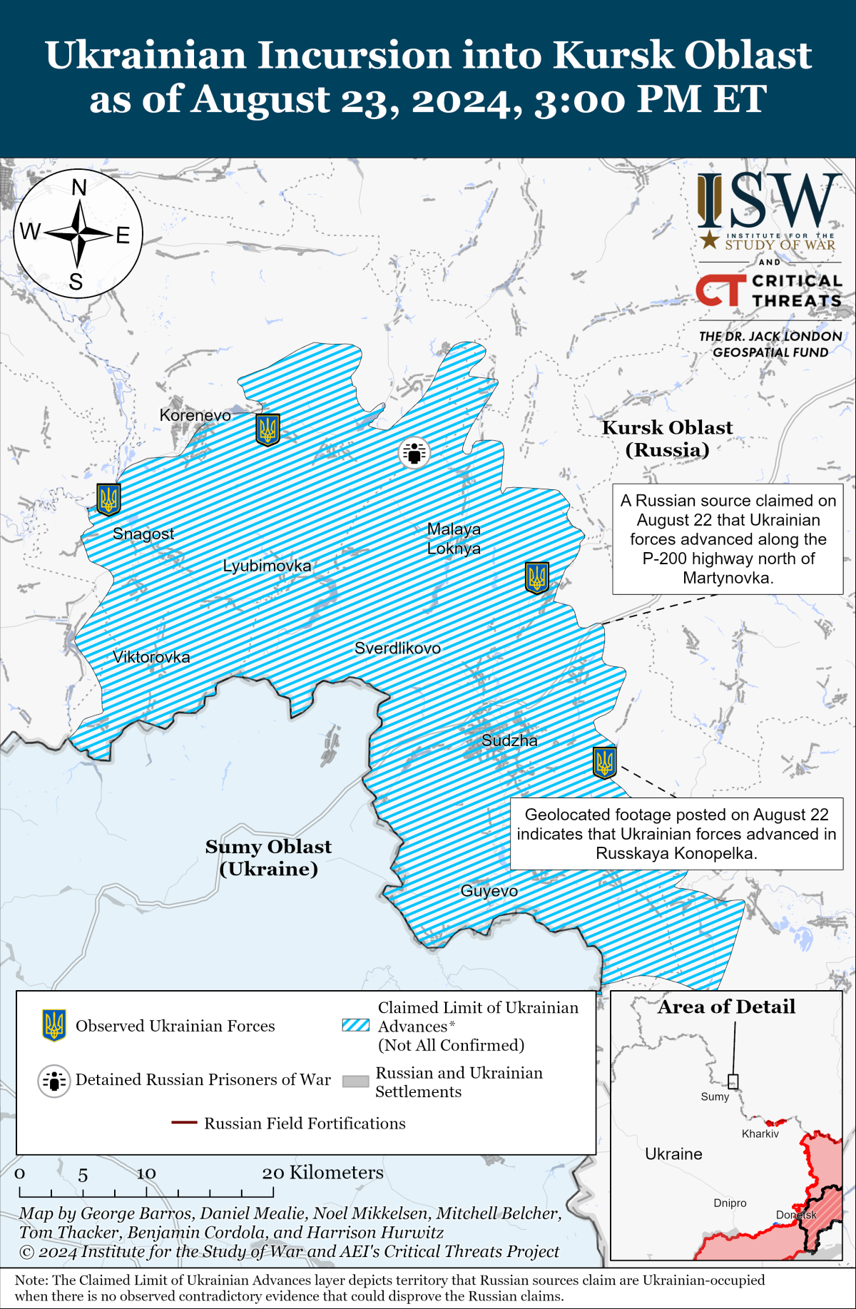 Map of the Institute for War Research