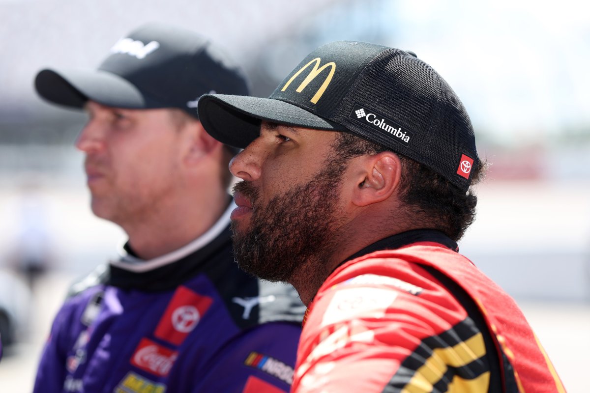 Bubba Wallace and Denny Hamlin
