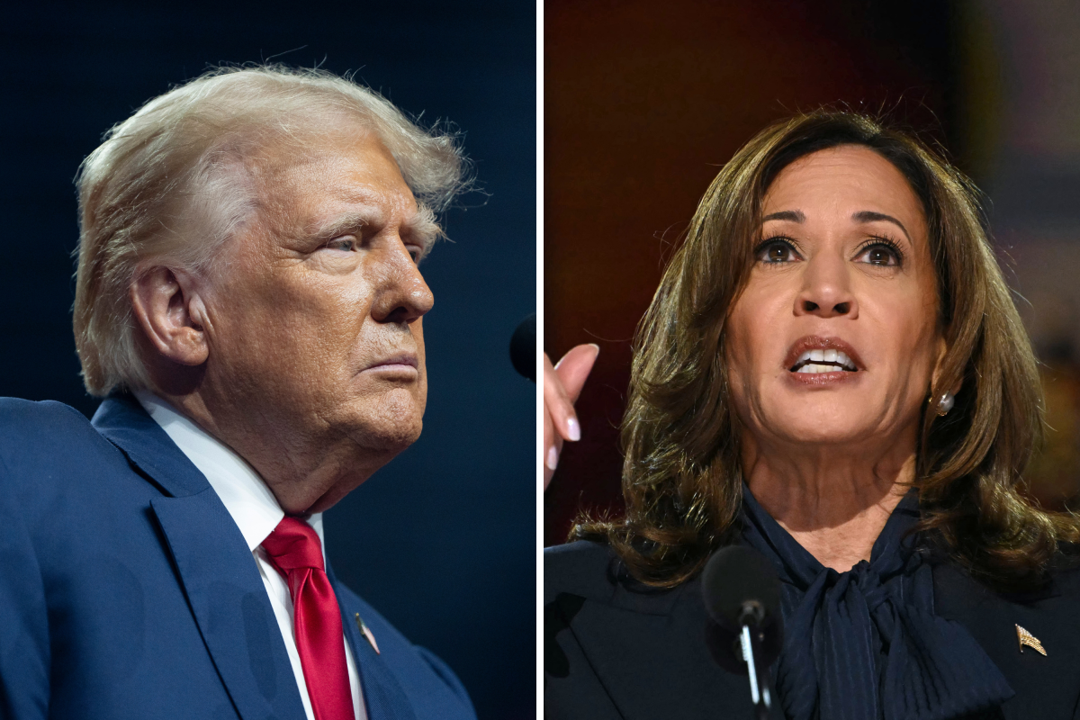 Trump and Harris