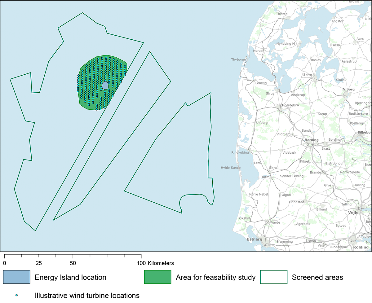 Map of energy island