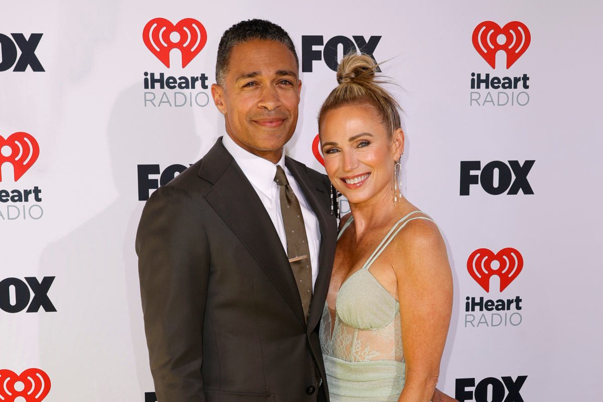 T.J. Holmes Amy Robach iHeartRadio Music Awards