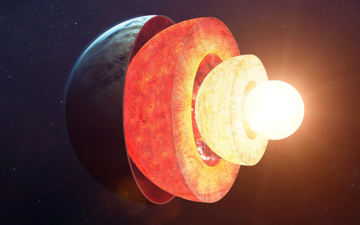 Cross section of the Earth